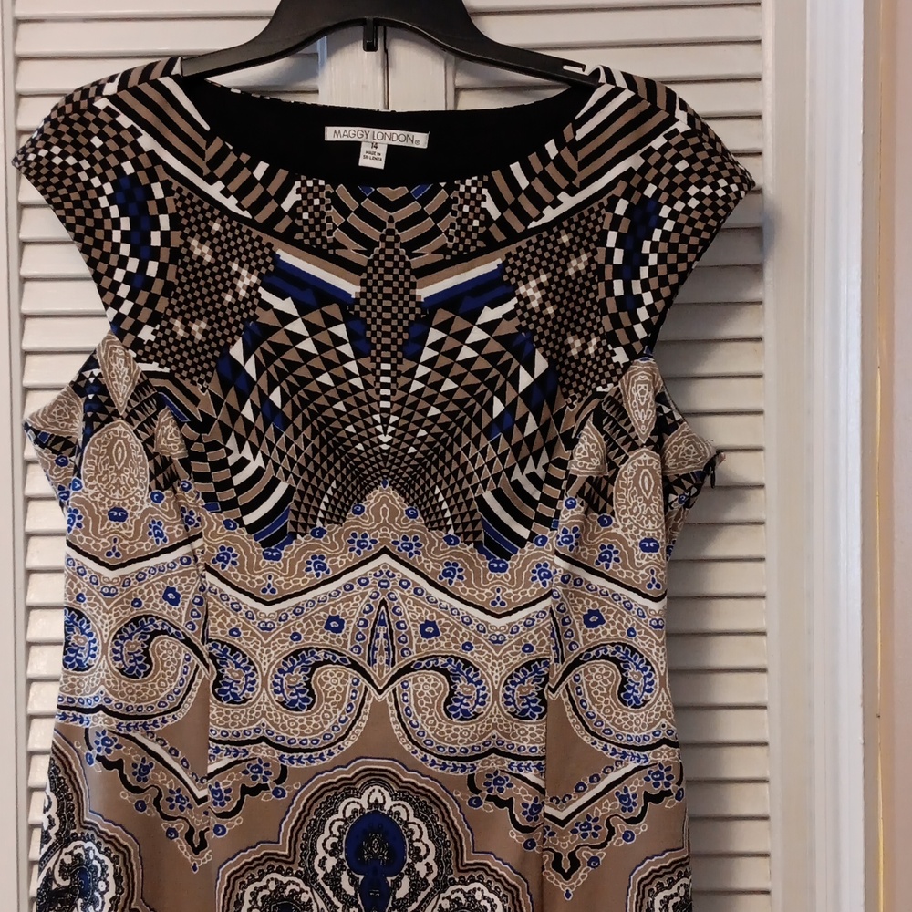 Maggy London dress 14 retro